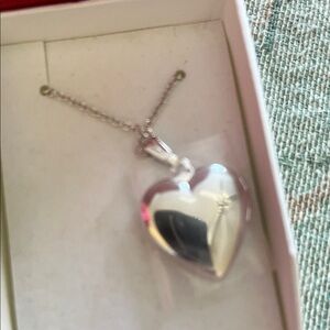 Silver Heart Pendant Necklace
